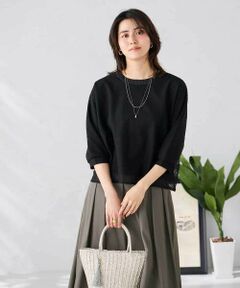 a.v.v / アー・ヴェ・ヴェ カットソー | 幾何レースドルマンカットソー