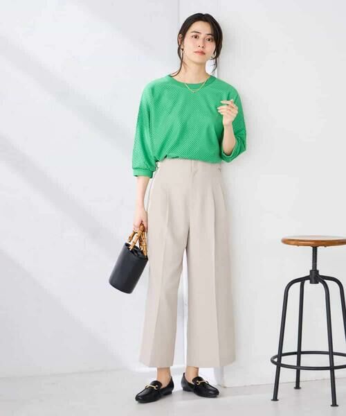 a.v.v / アー・ヴェ・ヴェ カットソー | 幾何レースドルマンカットソー | 詳細13