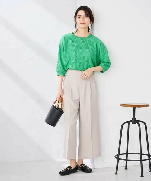 a.v.v / アー・ヴェ・ヴェ カットソー | 幾何レースドルマンカットソー | 詳細14