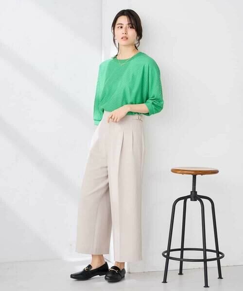 a.v.v / アー・ヴェ・ヴェ カットソー | 幾何レースドルマンカットソー | 詳細17