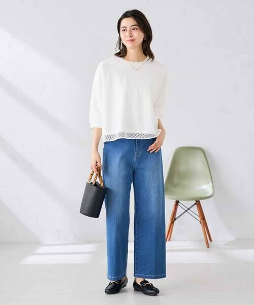 a.v.v / アー・ヴェ・ヴェ カットソー | 幾何レースドルマンカットソー | 詳細20