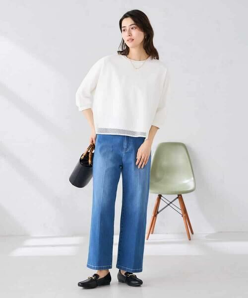 a.v.v / アー・ヴェ・ヴェ カットソー | 幾何レースドルマンカットソー | 詳細21