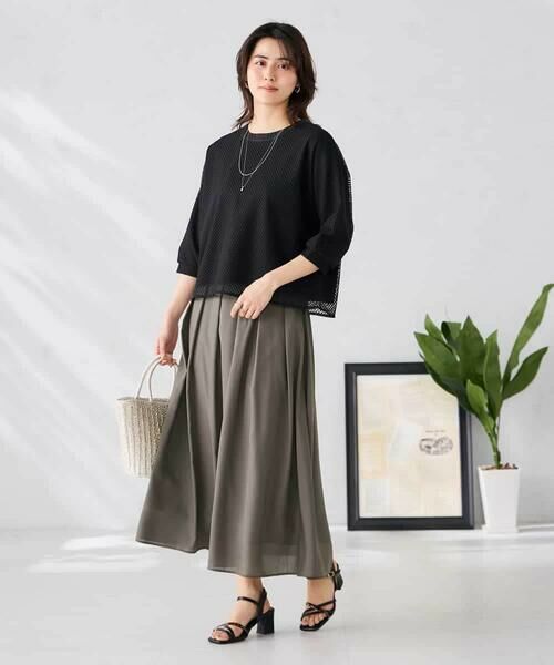 a.v.v / アー・ヴェ・ヴェ カットソー | 幾何レースドルマンカットソー | 詳細28