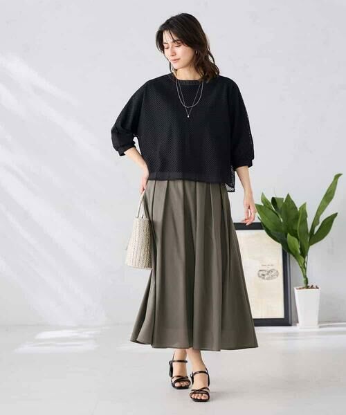 a.v.v / アー・ヴェ・ヴェ カットソー | 幾何レースドルマンカットソー | 詳細29