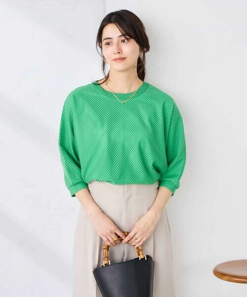a.v.v / アー・ヴェ・ヴェ カットソー | 幾何レースドルマンカットソー | 詳細9