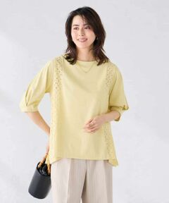 a.v.v / アー・ヴェ・ヴェ カットソー | レース切替Aラインカットソー