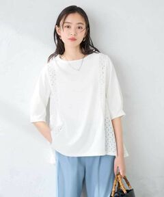 a.v.v / アー・ヴェ・ヴェ カットソー | レース切替Aラインカットソー