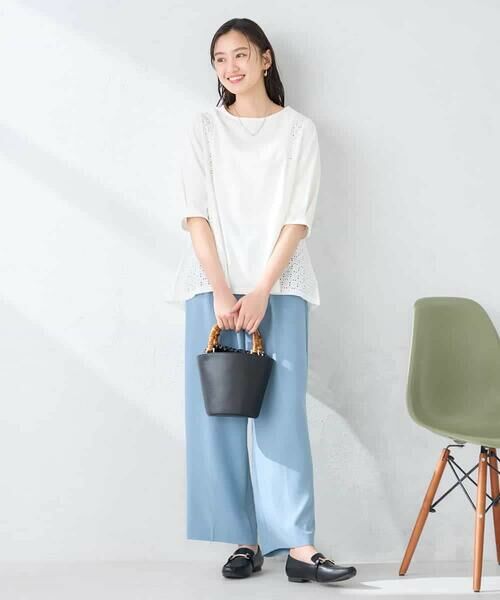 a.v.v / アー・ヴェ・ヴェ カットソー | レース切替Aラインカットソー | 詳細11