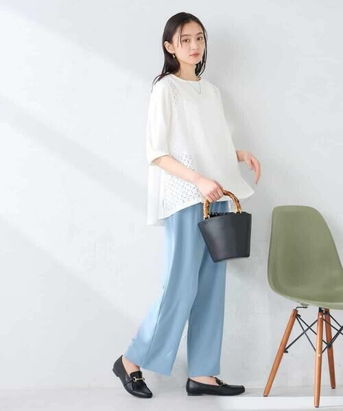 a.v.v / アー・ヴェ・ヴェ カットソー | レース切替Aラインカットソー | 詳細13