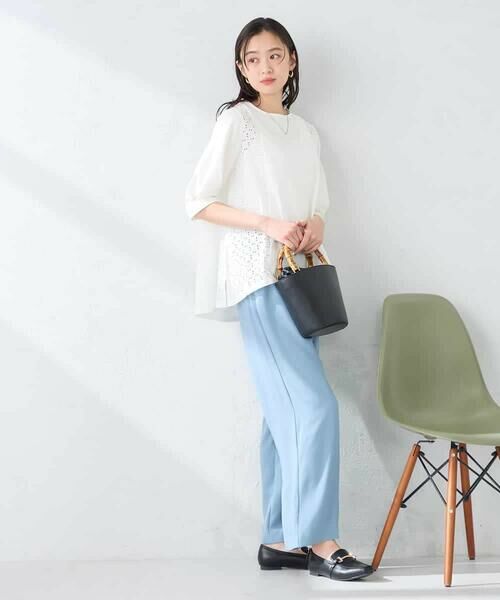 a.v.v / アー・ヴェ・ヴェ カットソー | レース切替Aラインカットソー | 詳細14