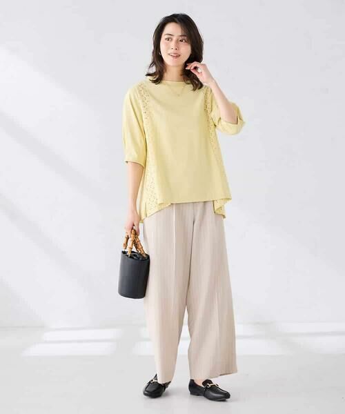 a.v.v / アー・ヴェ・ヴェ カットソー | レース切替Aラインカットソー | 詳細5