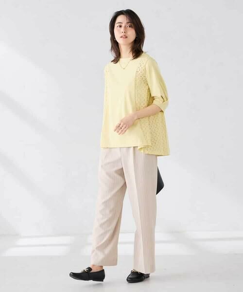 a.v.v / アー・ヴェ・ヴェ カットソー | レース切替Aラインカットソー | 詳細6