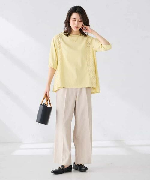 a.v.v / アー・ヴェ・ヴェ カットソー | レース切替Aラインカットソー | 詳細7