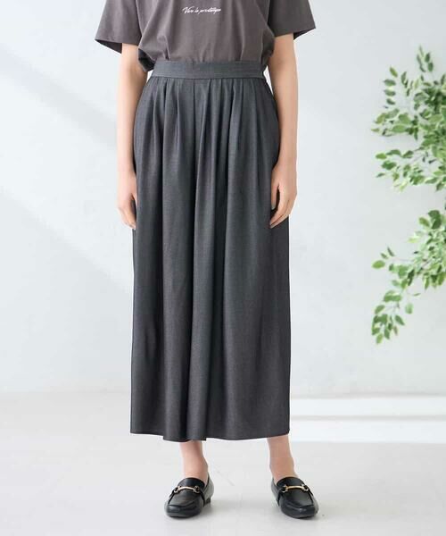 a.v.v / アー・ヴェ・ヴェ ショート・ハーフ・半端丈パンツ | シャンブレースカンツ（ブラック）