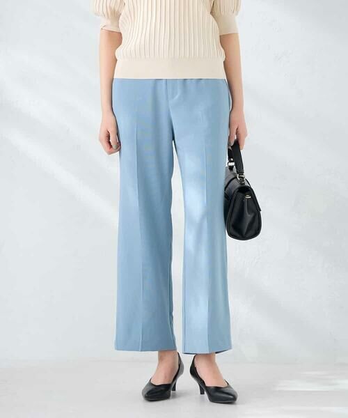 a.v.v / アー・ヴェ・ヴェ チノ・ワークパンツ | ［支持率NO.1/接触冷感/速乾/UVカット/イージーケア］スッキリ見えストレートパンツ（ライトブルー）
