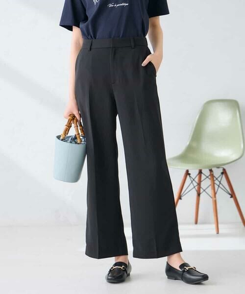 a.v.v / アー・ヴェ・ヴェ チノ・ワークパンツ | ［支持率NO.1/接触冷感/速乾/UVカット/イージーケア］スッキリ見えストレートパンツ（ブラック）