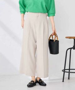 a.v.v / アー・ヴェ・ヴェ ショート・ハーフ・半端丈パンツ | 【接触冷感/UVカット】リネンライククロップドパンツ【セットアップ対応/アンチピリング】