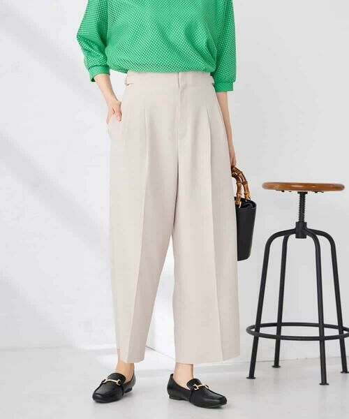 a.v.v / アー・ヴェ・ヴェ ショート・ハーフ・半端丈パンツ | 【接触冷感/UVカット】リネンライククロップドパンツ【セットアップ対応/アンチピリング】 | 詳細11