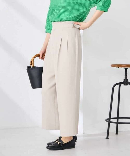 a.v.v / アー・ヴェ・ヴェ ショート・ハーフ・半端丈パンツ | 【接触冷感/UVカット】リネンライククロップドパンツ【セットアップ対応/アンチピリング】 | 詳細12