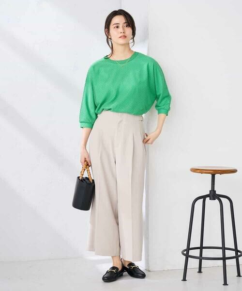 a.v.v / アー・ヴェ・ヴェ ショート・ハーフ・半端丈パンツ | 【接触冷感/UVカット】リネンライククロップドパンツ【セットアップ対応/アンチピリング】 | 詳細15