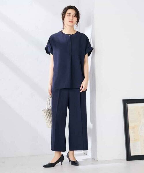 a.v.v / アー・ヴェ・ヴェ ショート・ハーフ・半端丈パンツ | 【接触冷感/UVカット】リネンライククロップドパンツ【セットアップ対応/アンチピリング】 | 詳細7