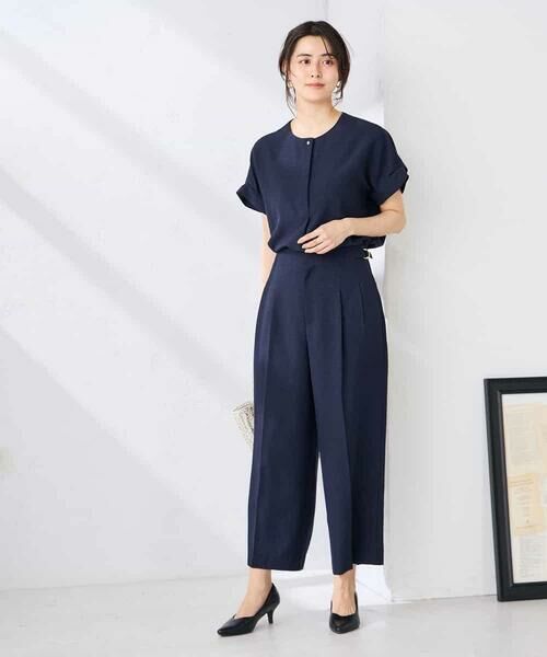 a.v.v / アー・ヴェ・ヴェ ショート・ハーフ・半端丈パンツ | 【接触冷感/UVカット】リネンライククロップドパンツ【セットアップ対応/アンチピリング】 | 詳細9