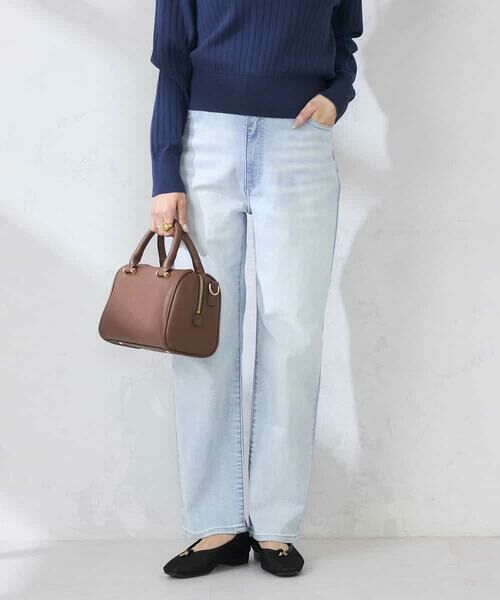 a.v.v / アー・ヴェ・ヴェ チノ・ワークパンツ | サマーストレッチデニムストレートパンツ(ライトブルー)