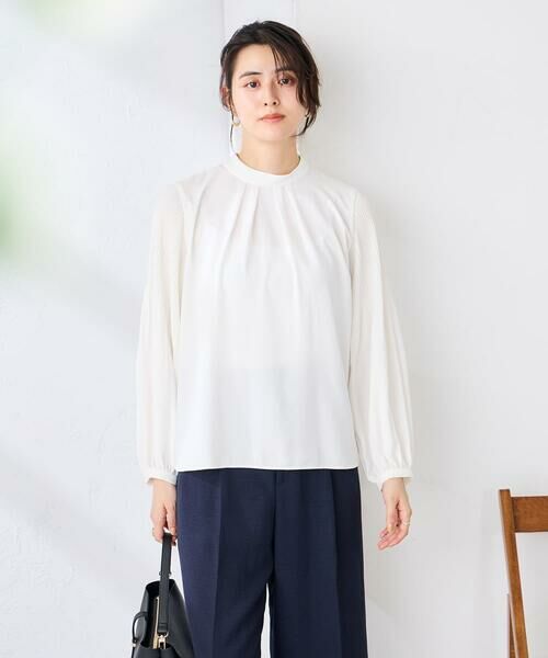 a.v.v / アー・ヴェ・ヴェ シャツ・ブラウス | 【洗える】2WAY袖プリーツボウタイブラウス | 詳細5