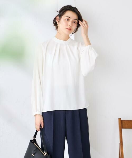 a.v.v / アー・ヴェ・ヴェ シャツ・ブラウス | 【洗える】2WAY袖プリーツボウタイブラウス | 詳細7