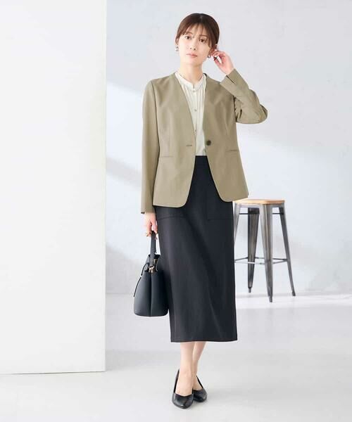 a.v.v / アー・ヴェ・ヴェ ノーカラージャケット | 【接触冷感/イージーケア/UVカット/吸水速乾】サマーストレッチノーカラージャケット | 詳細10