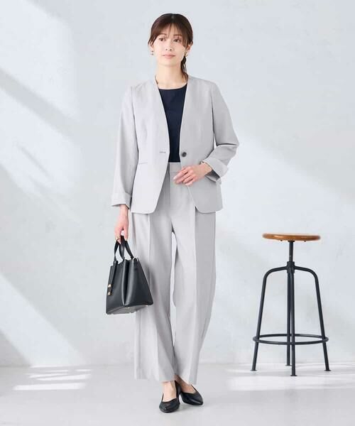 a.v.v / アー・ヴェ・ヴェ ノーカラージャケット | 【接触冷感/イージーケア/UVカット/吸水速乾】サマーストレッチノーカラージャケット | 詳細14