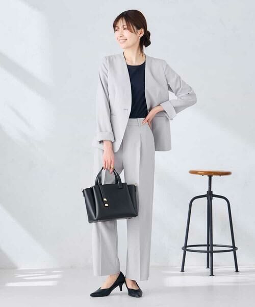 a.v.v / アー・ヴェ・ヴェ ノーカラージャケット | 【接触冷感/イージーケア/UVカット/吸水速乾】サマーストレッチノーカラージャケット | 詳細15