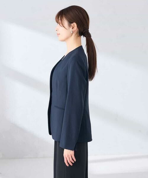 a.v.v / アー・ヴェ・ヴェ ノーカラージャケット | 【接触冷感/イージーケア/UVカット/吸水速乾】サマーストレッチノーカラージャケット | 詳細17