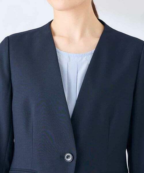 a.v.v / アー・ヴェ・ヴェ ノーカラージャケット | 【接触冷感/イージーケア/UVカット/吸水速乾】サマーストレッチノーカラージャケット | 詳細19