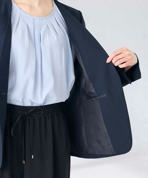 a.v.v / アー・ヴェ・ヴェ ノーカラージャケット | 【接触冷感/イージーケア/UVカット/吸水速乾】サマーストレッチノーカラージャケット | 詳細24