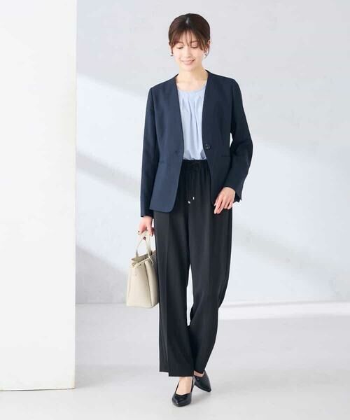 a.v.v / アー・ヴェ・ヴェ ノーカラージャケット | 【接触冷感/イージーケア/UVカット/吸水速乾】サマーストレッチノーカラージャケット | 詳細3