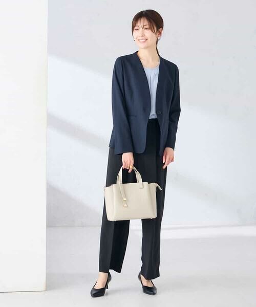 a.v.v / アー・ヴェ・ヴェ ノーカラージャケット | 【接触冷感/イージーケア/UVカット/吸水速乾】サマーストレッチノーカラージャケット | 詳細4