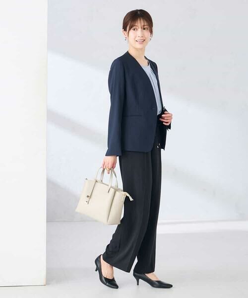 a.v.v / アー・ヴェ・ヴェ ノーカラージャケット | 【接触冷感/イージーケア/UVカット/吸水速乾】サマーストレッチノーカラージャケット | 詳細5