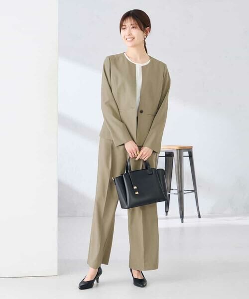 a.v.v / アー・ヴェ・ヴェ ノーカラージャケット | 【接触冷感/イージーケア/UVカット/吸水速乾】サマーストレッチキーネックジャケット | 詳細10