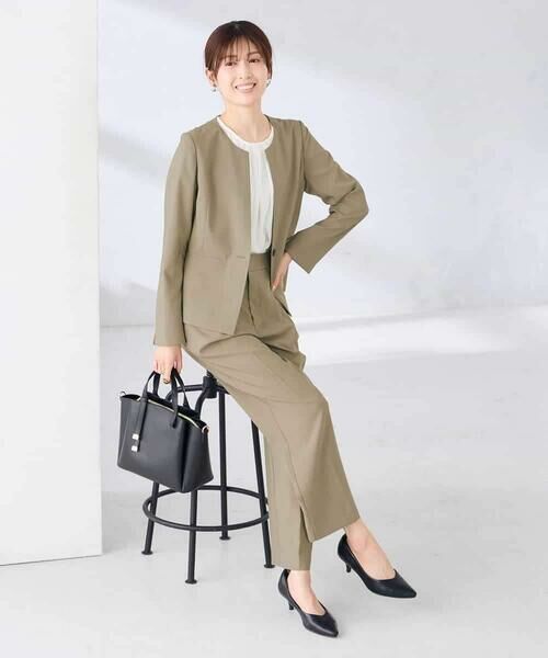 a.v.v / アー・ヴェ・ヴェ ノーカラージャケット | 【接触冷感/イージーケア/UVカット/吸水速乾】サマーストレッチキーネックジャケット | 詳細16