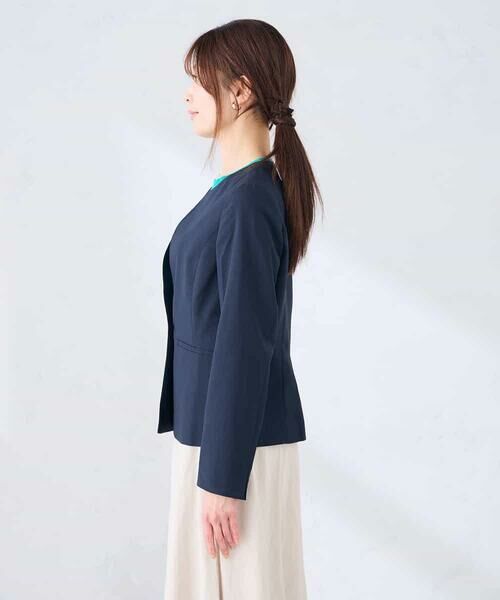 a.v.v / アー・ヴェ・ヴェ ノーカラージャケット | 【接触冷感/イージーケア/UVカット/吸水速乾】サマーストレッチキーネックジャケット | 詳細24