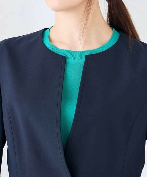 a.v.v / アー・ヴェ・ヴェ ノーカラージャケット | 【接触冷感/イージーケア/UVカット/吸水速乾】サマーストレッチキーネックジャケット | 詳細26