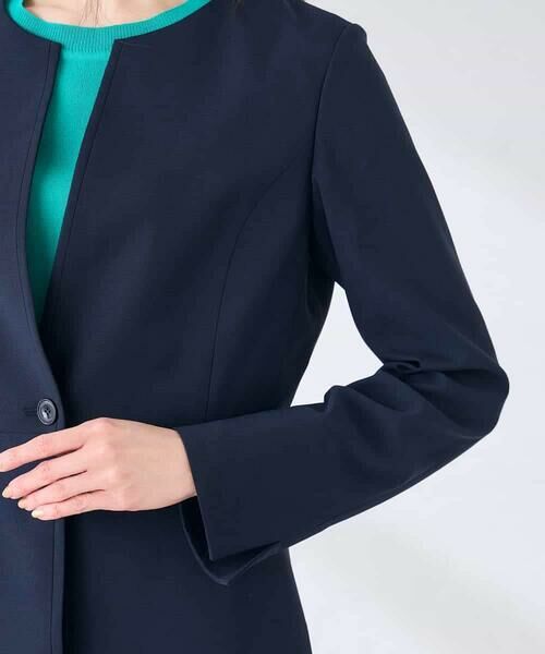 a.v.v / アー・ヴェ・ヴェ ノーカラージャケット | 【接触冷感/イージーケア/UVカット/吸水速乾】サマーストレッチキーネックジャケット | 詳細27