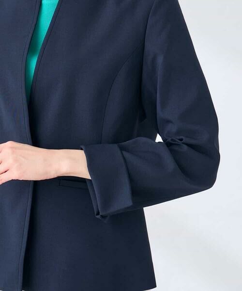 a.v.v / アー・ヴェ・ヴェ ノーカラージャケット | 【接触冷感/イージーケア/UVカット/吸水速乾】サマーストレッチキーネックジャケット | 詳細30