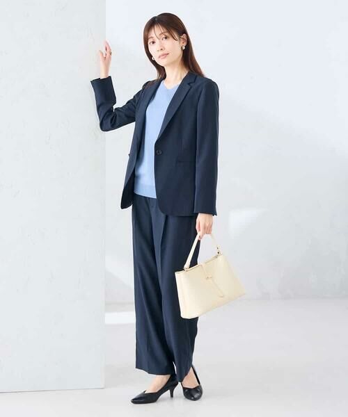 a.v.v / アー・ヴェ・ヴェ テーラードジャケット | 【接触冷感/イージーケア/UVカット/吸水速乾】サマーストレッチテーラードジャケット | 詳細1