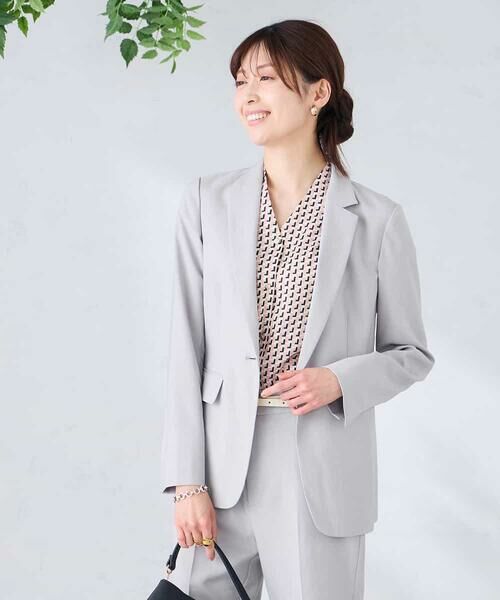 a.v.v / アー・ヴェ・ヴェ テーラードジャケット | 【接触冷感/イージーケア/UVカット/吸水速乾】サマーストレッチテーラードジャケット | 詳細7