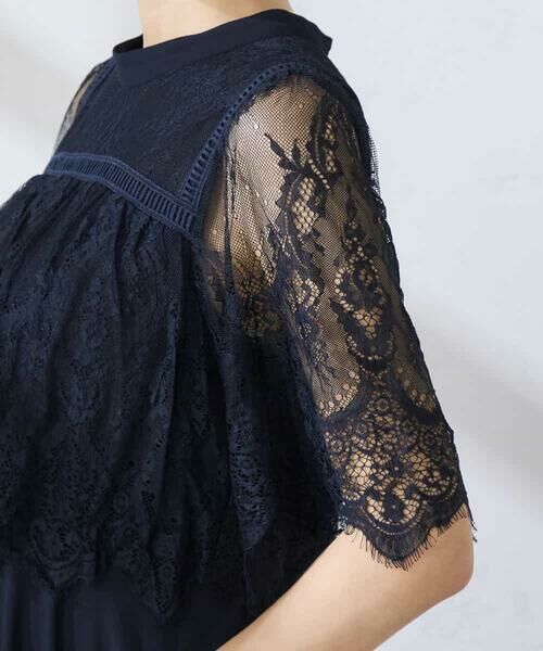 a.v.v / アー・ヴェ・ヴェ ロング・マキシ丈ワンピース | 【結婚式/お呼ばれに】レースドッキングワンピース | 詳細16