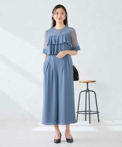 a.v.v / アー・ヴェ・ヴェ ロング・マキシ丈ワンピース | 【結婚式/お呼ばれに】ラッフルティアードオールインワンドレス