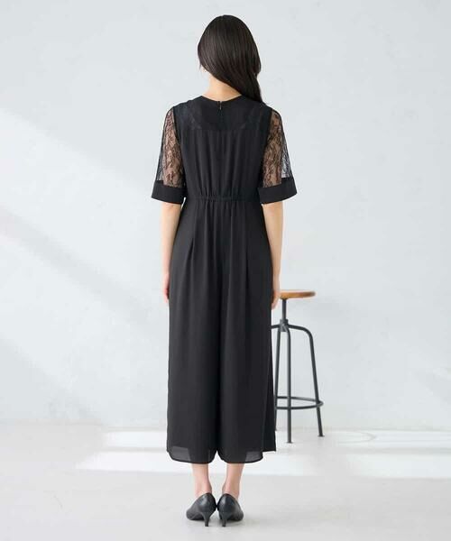 a.v.v / アー・ヴェ・ヴェ ロング・マキシ丈ワンピース | 【結婚式/お呼ばれに】ラッフルティアードオールインワンドレス | 詳細8