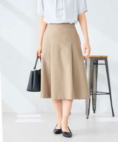 a.v.v / アー・ヴェ・ヴェ ミニ・ひざ丈スカート | 【接触冷感/イージーケア/UVカット/吸水速乾】サマーストレッチフレアスカート